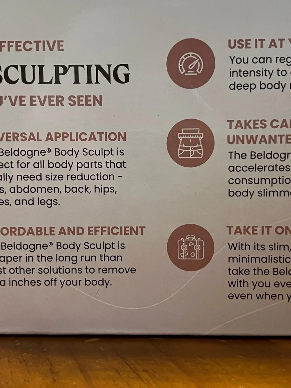 Beldogne White & Silver Body Sculpting device